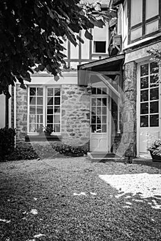 White door, Brittany, France, Europe