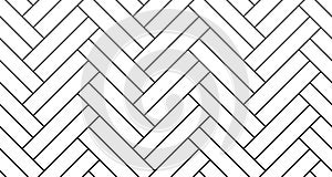 White double herringbone parquet floor seamless pattern with diagonal panels