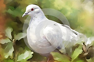 White dove. Generate Ai