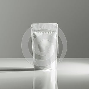 White Doypack Packaging Blank Stand Up Pouch
