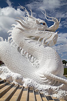 White Dragon at Wat Huay Pla Kang