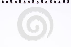 White drawing paper and notebook loops