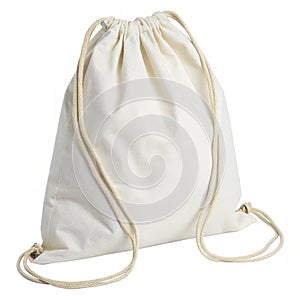 White drawstring bag