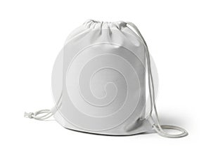 White drawstring bag