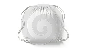 White drawstring bag