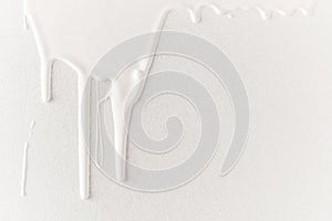 White dripping paint