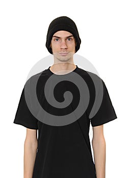 White Dude Wearing Black Beanie Hat