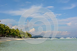 White Dumaluan Beach on Panglao Island, Bohol, Philippines