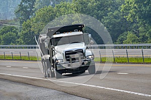 White Dump Truck On Tennessee Highway