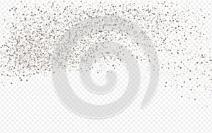 White Dust Bright Transparent Background. Art