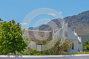 White Dutch Reformed Church in Franschhoek, South Africa