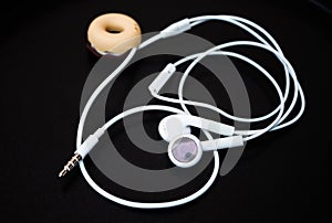 White ear buds and line store