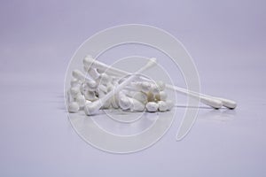 White Ear buds with white background