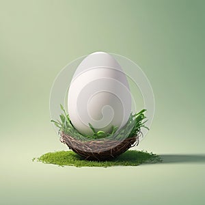 Abstract illustration depicting an egg.