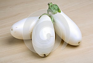 White eggplants