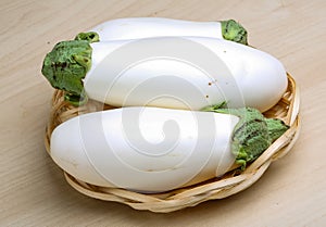 White eggplants