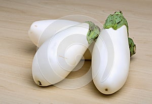 White eggplants
