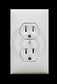 White electric outlet