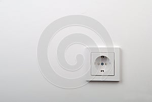 White electric socket