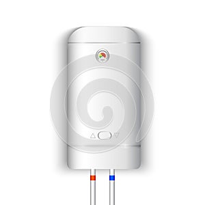 White electric water heater