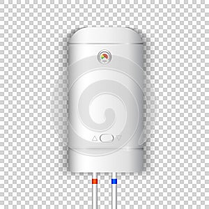 White electric water heater