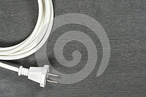 White electrical cable