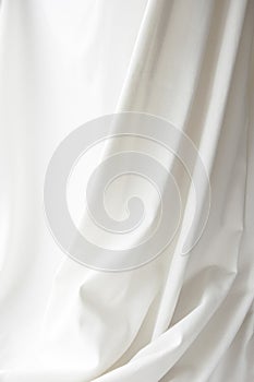 White elegant canvas cloth texture drapery background