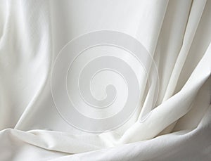 White elegant canvas cloth texture drapery background photo