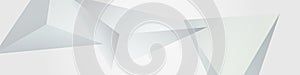 White Elements Trendy Vector Panoramic Gray