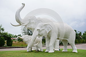 White elephant statue