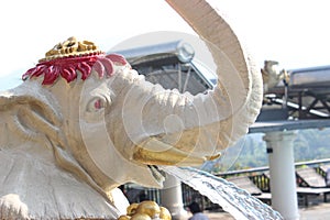 White elephant statue