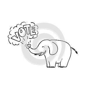 White Elephant Vote Drawing
