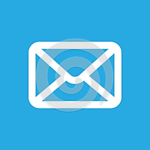 White email button icon