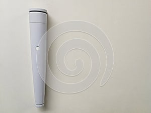 Flashlight on wall