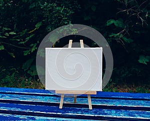 White empty mockup template poster canvas painting