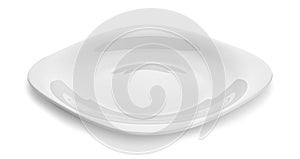 White empty plate