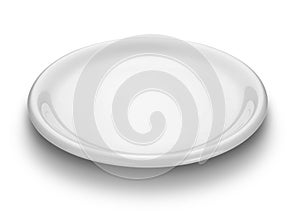 White empty plate