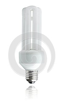 White energy saver bulb