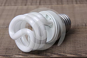 White Energy Saving Lamp