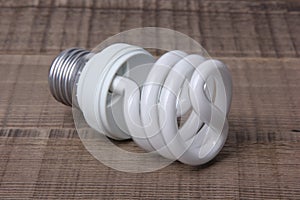 White Energy Saving Lamp