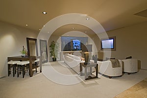 White Entertainment Suite At Home