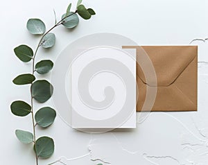 White Envelope, Card, and Brown Envelope