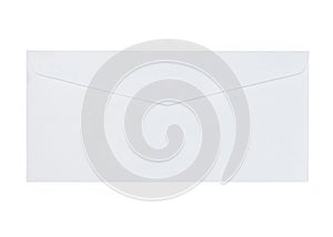 White envelope isolated on white background