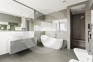 White exclusive washroom