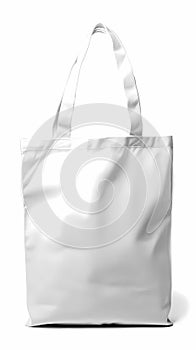 White fabric bag isolated on white background, Generative AI illustrations