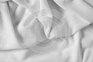 White fabric cloth background texture