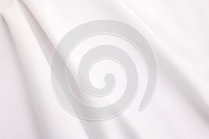 White fabric texture background. Abstract cloth material