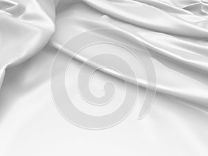 White fabric texture background. Luxury cloth background