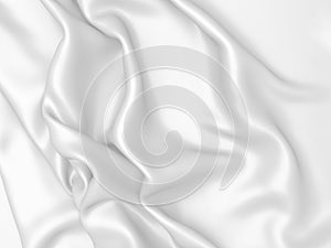 White fabric texture background. Luxury cloth background