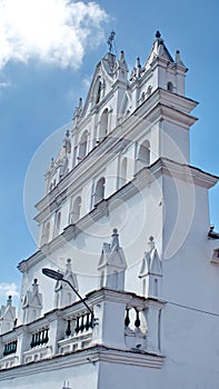 White facade of a church